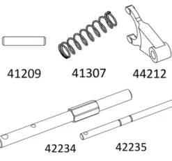 CrossRC Emo X – Shaft And Accessories For Gearbox – 97401071