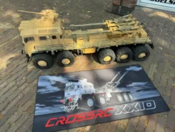 Cross RC Military Scaling kit XX10 T-REX 1/12 10×10 truck compleet met servo’s, motoren, regelaars, verlichting, ontvanger (auto is helemaal gebouwd en volledig nieuw)!