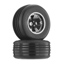 DBOOTS ‘DIRTRUNNER ST’ TIRE SET GLUED (BLACK CHROME) (2PCS/FRONT) – AR550008