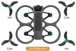 DJI Avata 2 (1x CW prop + 1x CCW prop) Rood