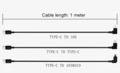 DJI kabel TYPE-C naar IOS (Apple) datakabel – 1 meter