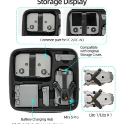 Draagtas Hardcase voor Lito 1 / Lito X1 / DJI Mini 5 Pro – Grote Opbergruimte