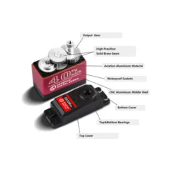 DSSERVO DS3240 standaard formaat waterproof servo 45KG/0.17sec @ 6.8V (voor 1/10 en 1/8 RC auto’s)
