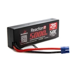 DYNAMITE REACTION 2.0 7.4V 5000mAh 2S 50CHardcase LiPo Battery: EC3 – DYNB5025H3