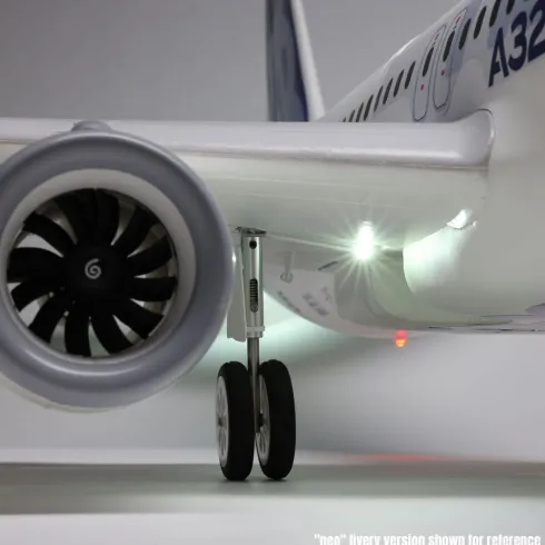 E-Flite Airbus A320neo Twin 64mm EDF BNF Basic with AS3X+ and SAFE Select Base White