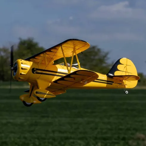 E-Flite UMX WACO BNF Basic met AS3X en SAFE Select – Geel