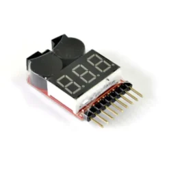 Etronix 1-8S Lipo Battery Voltage Meter With Alarm