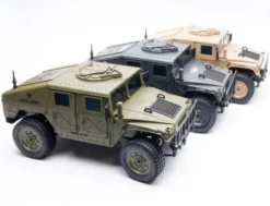 E-ZEE RC 1/16 4WD RC Hummer Military Truck Zwart