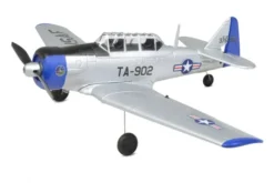 EZ-Wings Mini AT-6 Texan Silver 450mm Vliegtuig RTF met 2x batterij en USB lipo lader (nummer 1 om te beginnen)!