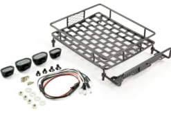 FASTRAX ALUMINIUM LUGGAGE RACK w/LED LAMPS L165MM X W112MM – FAST2300BK