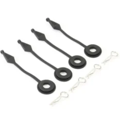 Fastrax Body Pin Holder/Body Protector 4Pcs Large Black