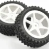 Fastrax 1/10 Cuboid Buggy Banden Voorkant Wit – Verpakt per 2 stuks