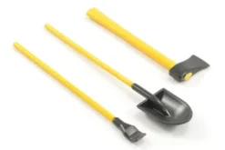 FASTRAX 3-PIECE PAINTED HAND TOOLS SHOVEL/AXE/PRY BAR
