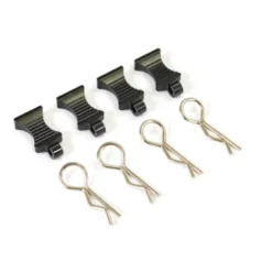 Fastrax Pro Aluminium Easypull tabs & bodyclips (4pc) Black – FAST206ABK