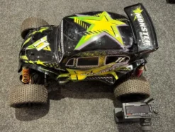 FG Monster Buggy 4WD 26cc 2-takt brandstof RC auto RTR + VRC Tuning uitlaat (in een nette staat / paar uurtjes gereden)!