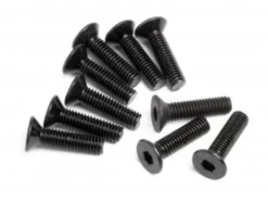Flat head screw m3 x 12mm hex socket 10pcs – HPIZ084