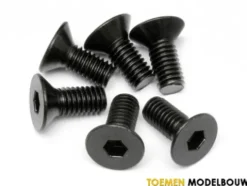 FLAT HEAD SCREW M6x14mm HEX SOCKET 6pcs – HPI94879