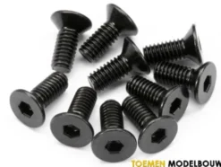 FLAT HEAD SCREW M4x10mm HEX SOCKET 10pcs – HPI94529