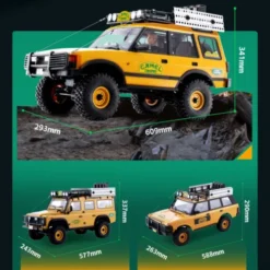 FMS 1/10 Land Rover Defender 110 FCX10 Scaler RTR (RS) Geel