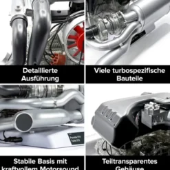 Franzis Porsche 911 TURBO Boxer Engine Kit in 1/4 bouwpakket