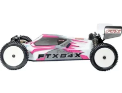 FTX B4X 1/10 4WD 3S Brushless Race Buggy RTR 80 km/h zonder accu en lader – Roze/Zilver