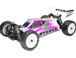 FTX B4X 1/10 4WD 3S Brushless Race Buggy RTR 80 km/h zonder accu en lader – Roze/Zilver