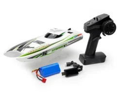 FTX HydroCat Brushless 3S RC Turbojet Speedboot 40 cm Wit compleet met 3S 11,1V 2000mAh Li-ion batterij en lader – 30 km/h