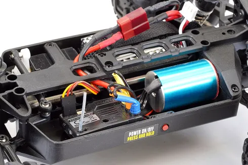 FTX Tracer 1/16 4WD Brushless Electro Monster Truck RTR – Blauw