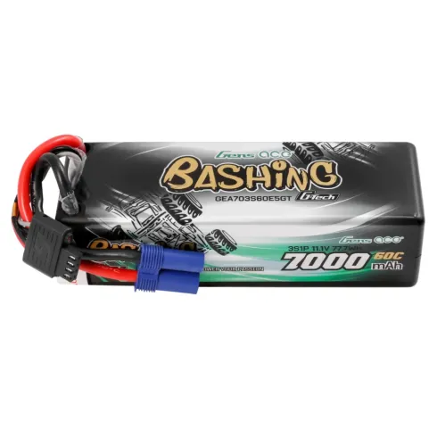 Gens Ace Bashing 7000mAh 3S 60C 11.1V G-Tech LiPo Accu met EC5 stekker