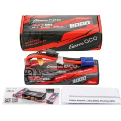Gens Ace G-Tech 8000mAh 2S1P 7.6V 60C High Voltage Lipo Batterij met EC-5 stekker