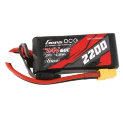 Gens Ace G-Tech 2200mAh 7.4V 60C-120C 2S1P Lipo met XT-60 stekker (past ook in de Traxxas 1/16 modellen)