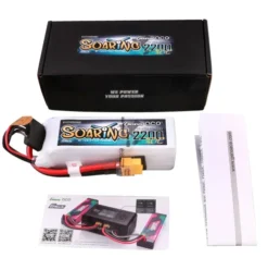 Gens Ace G-Tech Soaring 2200mAh 14.8V 30C 4S1P LiPo Accu met XT60 Stekker