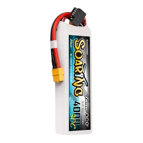 Gens Ace G-Tech Soaring 4000mAh 11.1V 3S 30C LiPo Accu met XT60 Stekker