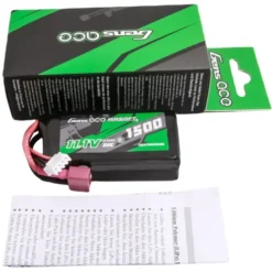 Gens Ace 1500mAh 3S 11.1V 35C LiPo Accu met T-Plug voor BlackZon Smyter MT Turbo 1/12 / MJX RC auto / andere RC modellen