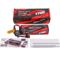 Gens ace 1700mAh 2S 7.4V 35C Lipo Batterij met iEC2 plug (ARRMA Grom)