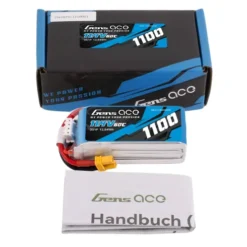 Gens Ace 1100mAh 11.4V 60C 3S LiPo Accu met XT30 Connector