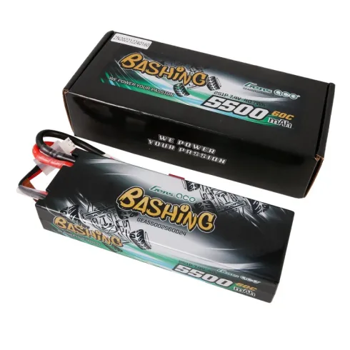 Gens Ace 5500mAh 7.4V 2S1P 60C Hardcase Lipo Batterij met Deans stekker