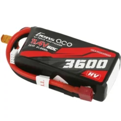 Gens ace 3600mAh 11.4V 3S1P 60C High Voltage Lipo Batterij (Crawlers) met Deans stekker