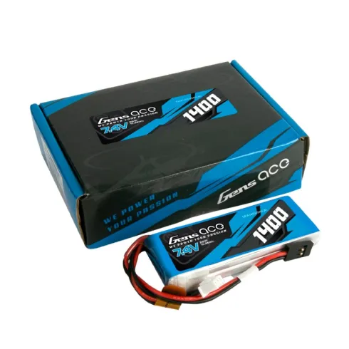 Gens ace 1400mAh 7.4V 2S1P Lipo zender batterij voor onder andere Husban H501S H502S H107D H107D+