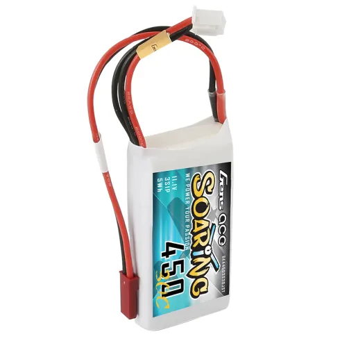 Gens ace Soaring 450mAh 11.1V 30C 3S1P Lipo Batterij met JST-SYP Plug