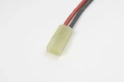 G-Force RC – Connector met kabel – Mini Tamiya – Goud contacten – Vrouw. connector – 14AWG Siliconen-kabel – 10cm – 1 st