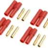 G-Force RC – Connector – 4.0mm – Goudcontacten met plastiek behuizing – 4 st