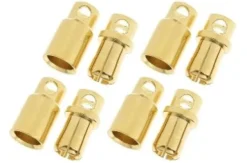 G-Force RC – Connector – 8.0mm – Goudcontacten – Man. + Vrouw. – 4 paar