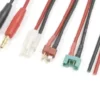 G-Force RC – Laadkabel – Universeel 4in1 – Tamiya, MPX, Deans, Free wire – 16 AWG Siliconen-kabel – 1 st