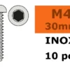 G-Force RC – Laagbolkopschroef – Binnenzeskant – M4X30 – Inox – 10 st
