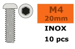 G-Force RC – Laagbolkopschroef – Binnenzeskant – M4X20 – Inox – 10 st