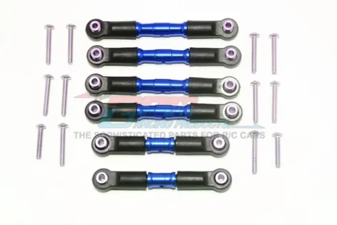 GPM Aluminium Adjustable Tie Rods for ARRMA 1/10 Blauw