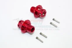 GPM Aluminium 13mm HEX Adapter Set for ARRMA 1/8 Rood