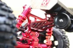 GPM Aluminium Wheelie With Wing Mountfor ARRMA 1/8 Rood