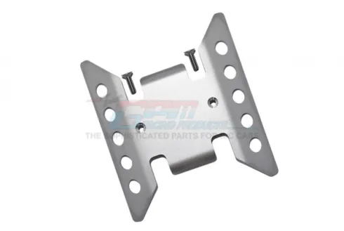 GPM Axial SCX6 Stainless Steel Center Gearbox Skid Plate 3 pieces
